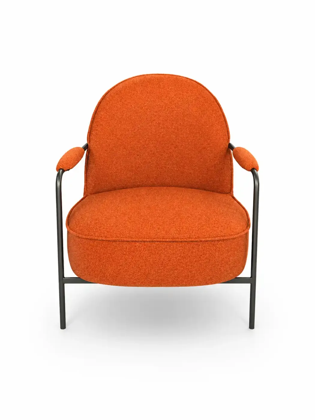 Reception chair Miago Orange Furniture Metal frame 80*73*82cm LL001O