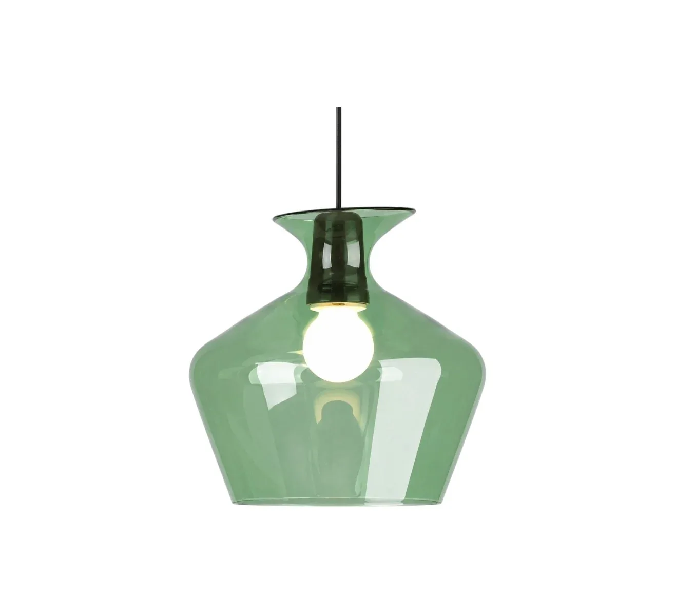 Chandelier Junkan Green Glass E16 D14*40cm