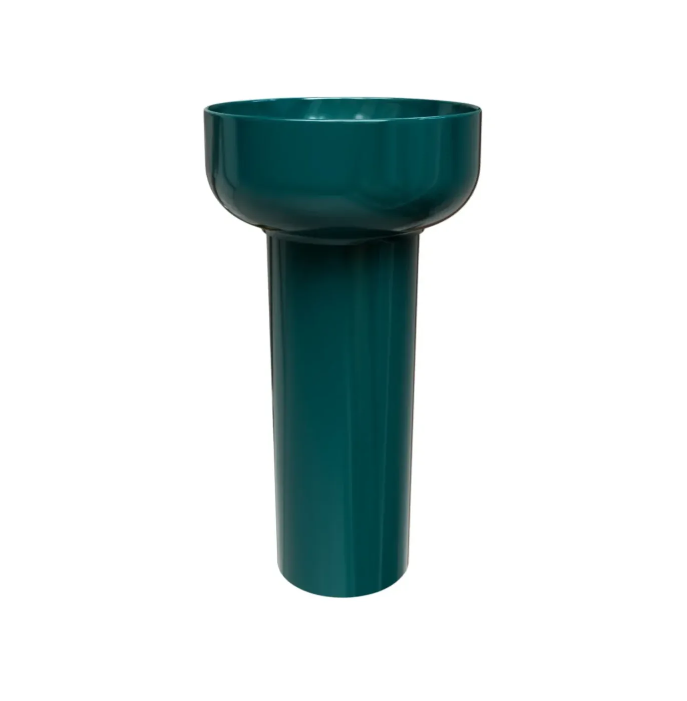 Basin Simas Balloon Menta bowl-shaped glossy with siphon holder 45cm BA01&PLCEBA||MEN
