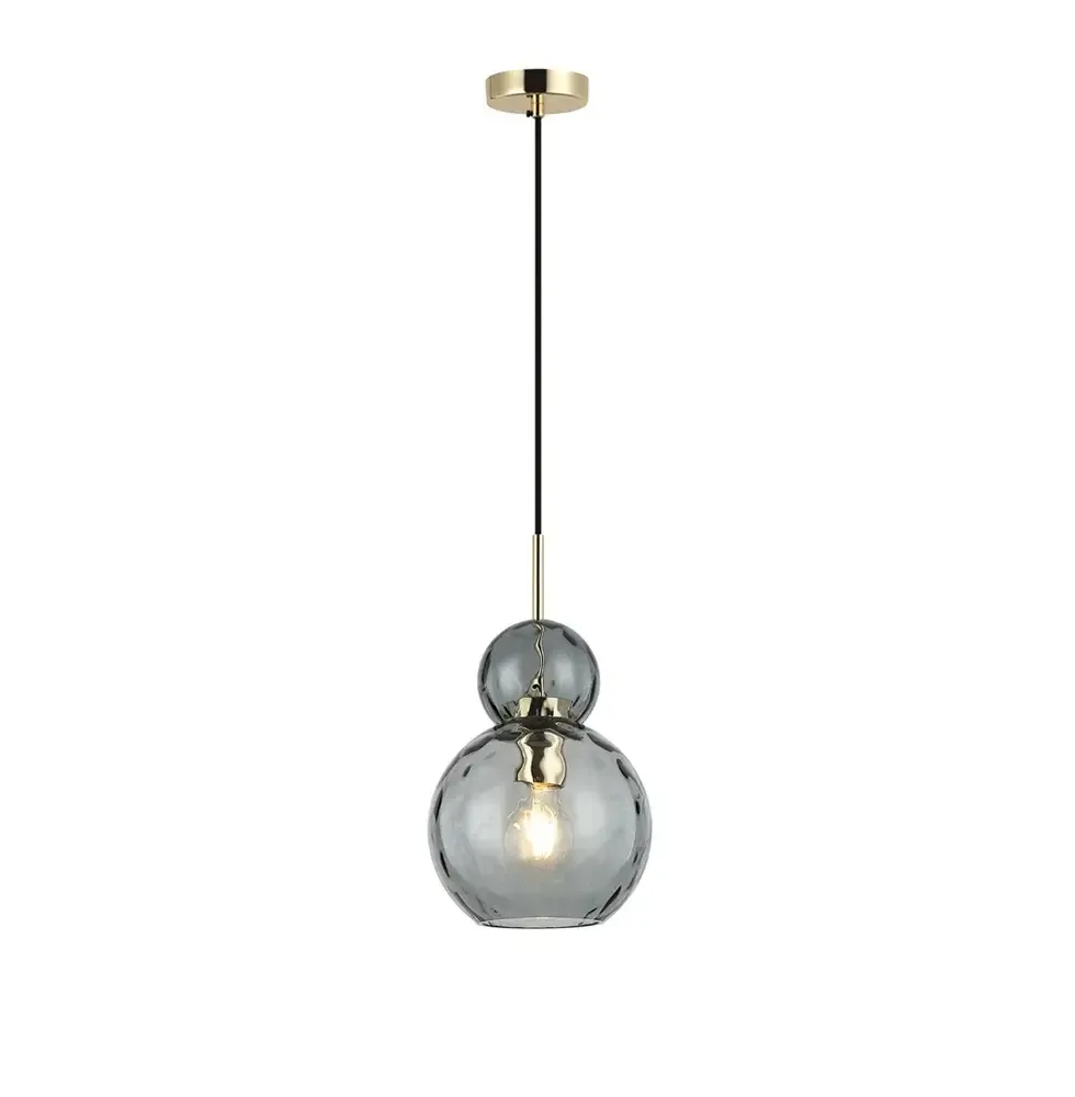 Chandelier Viokef FIRENZE 40W Smoke Gold 18*15cm 4294400