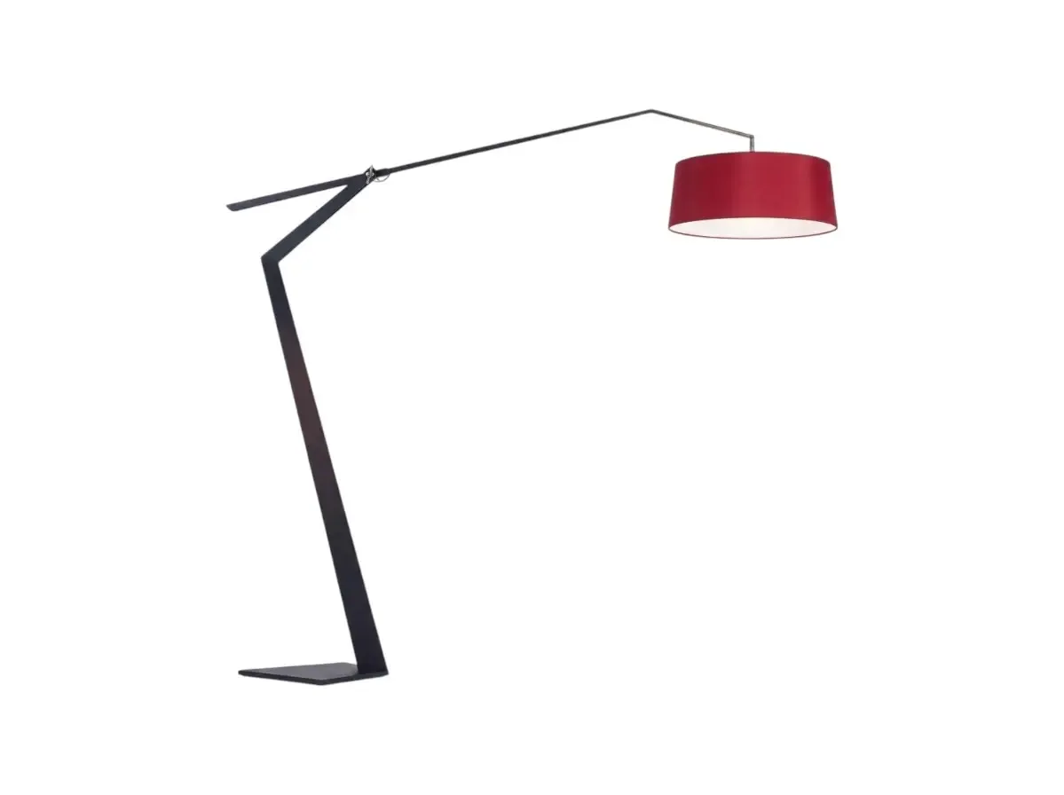 Floor lamp black Juncan red metal piece E27216*207cm ML9559