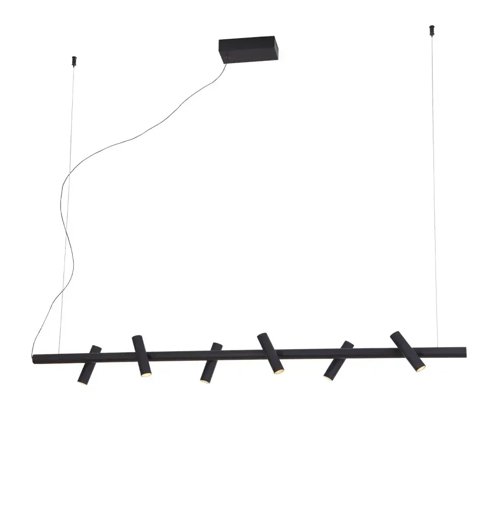 Chandelier Viokef CLIO 29Watt Black 120*120cm 4343100