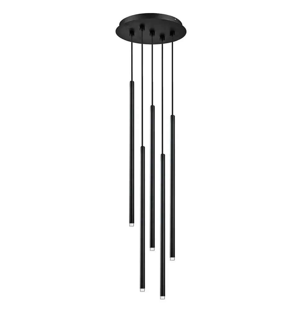 Люстра Viokef ZENIA 15 Вт, матовый черный 35,5*150 см 4291200