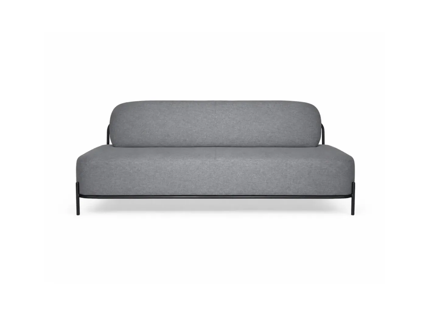 Reception chair Miago with built-in cushion, single seater, dark gray, 122*66*75cm, S-145-3||Grey