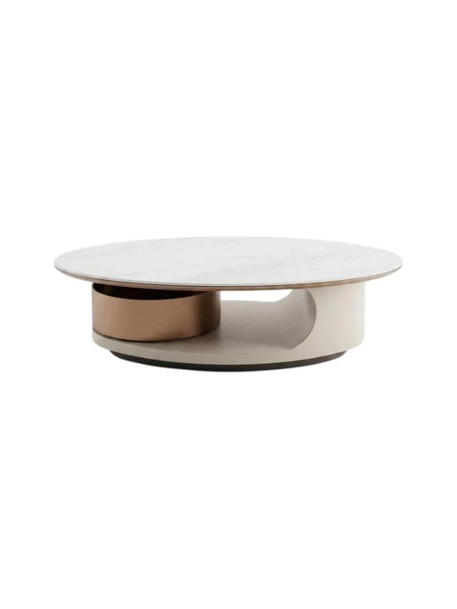 Coffee table Kimhome Brown Stone surface 130-143*80-39cm A2827#