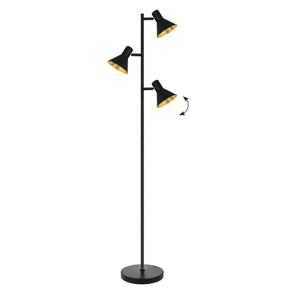 Torcher Viokef HARVEY 42watt black and gold 36*163cm 4167400