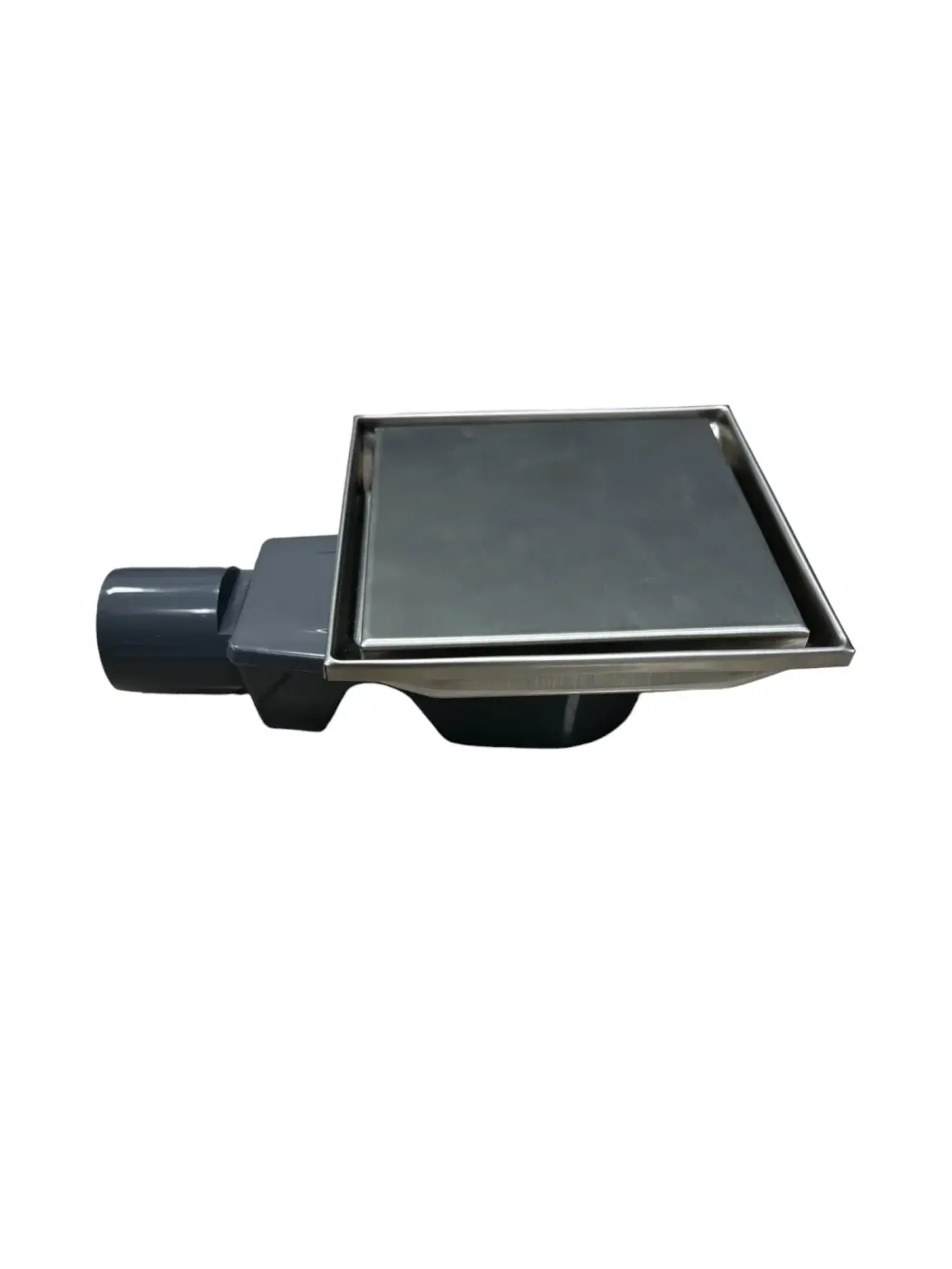 Square trap Metline cover for tiles wet-dry chrome 15*15cm MSP-15-CHROME