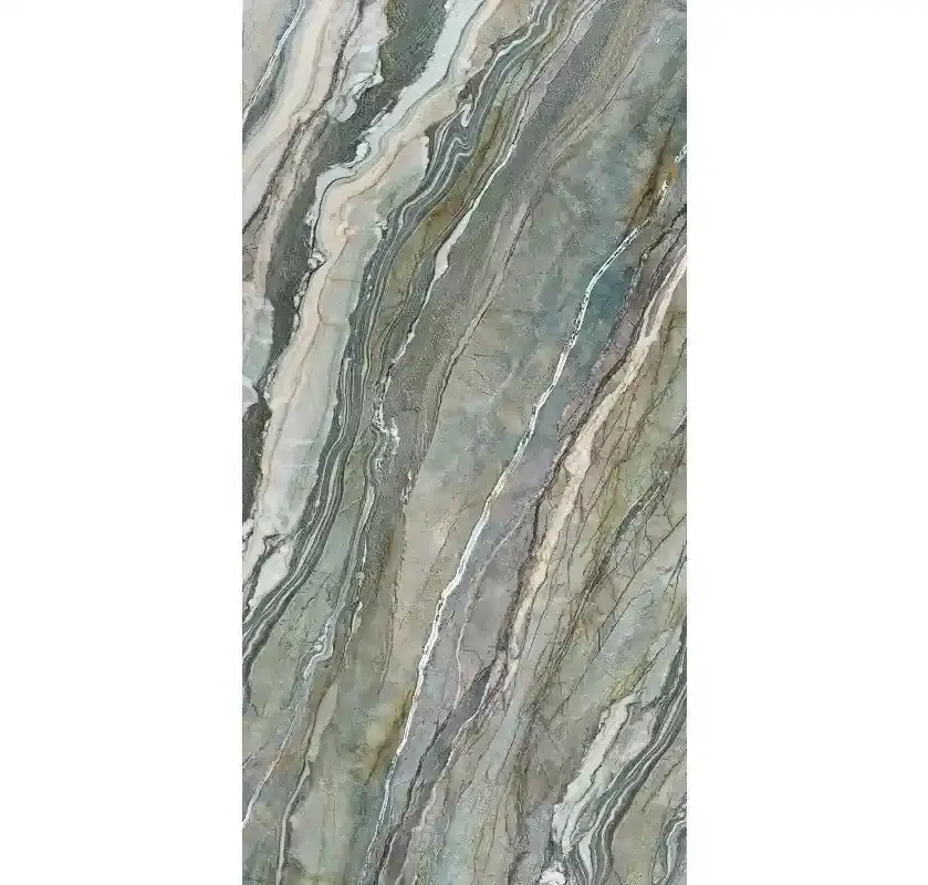 Большая плитка Infinity Royal Peacock глянцевая, без сетки 160см*320см*6мм кв.м. МБ20