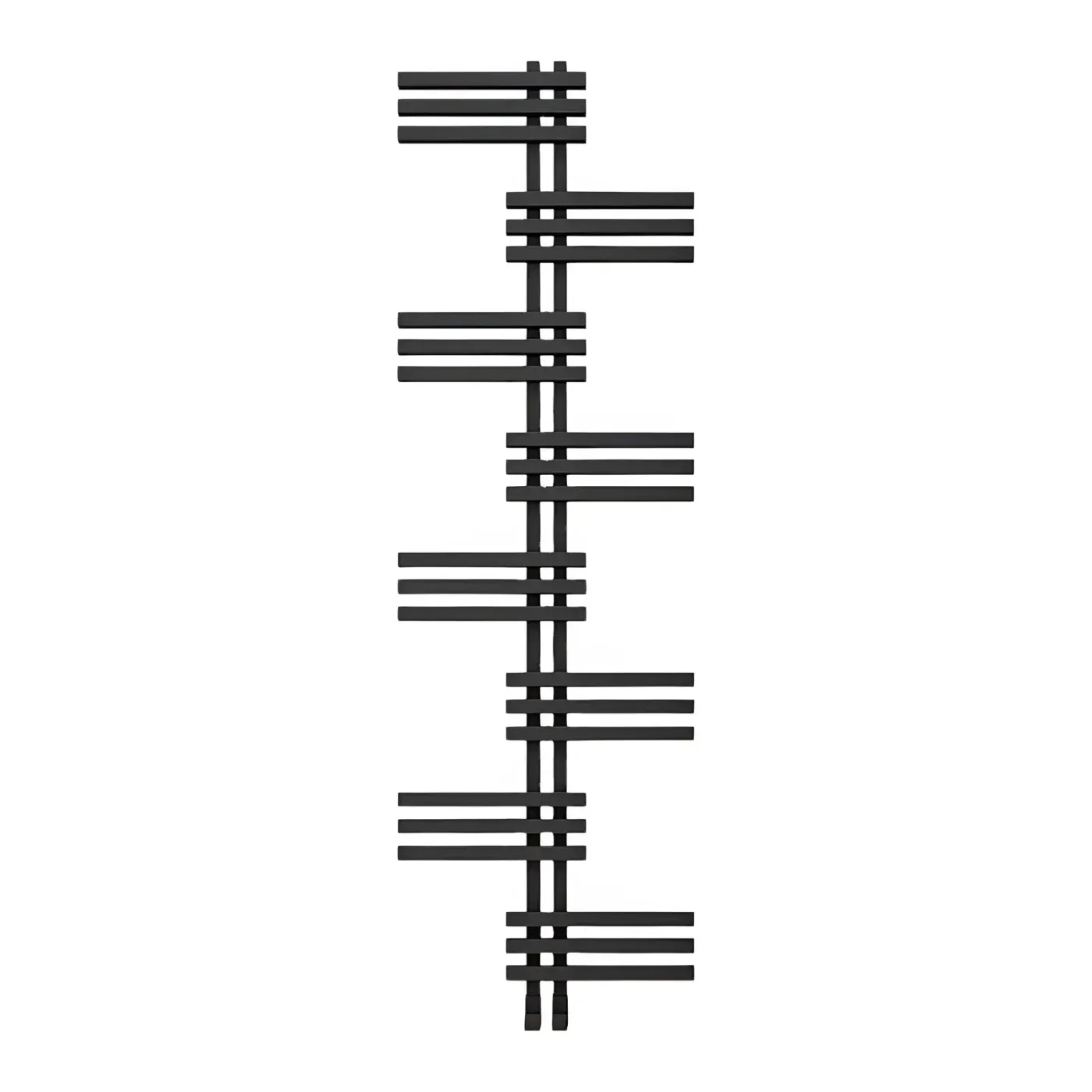 Radiator Carisa UNICO with 18 sections aluminum black 130*50cm UNI1296050018