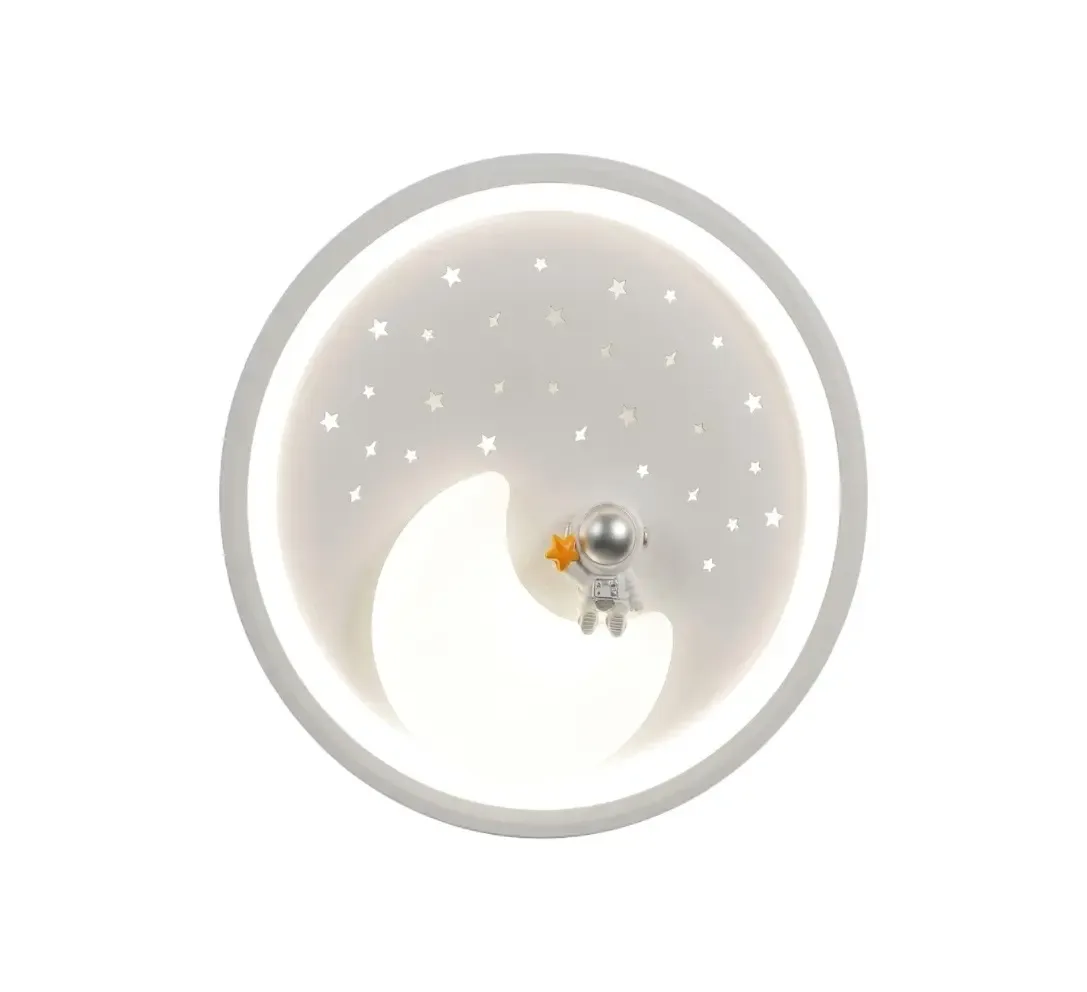 Потолочный светильник  Kids Lighting Серый Космонавт 48*48*10 см MD21039