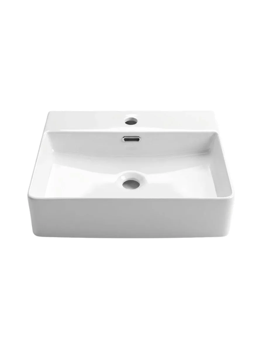 Washbasin Maramori ART BASIN Rectangle with water outlet white glossy 595*440*130 MAR_2173
