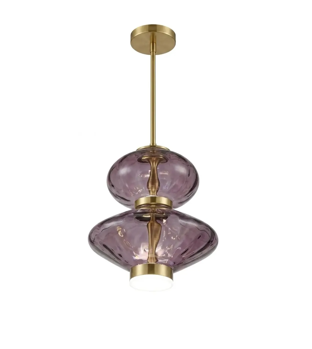 Chandelier Juncan Purple Glass Metal 3000K D20*H35cm MD2409-AB