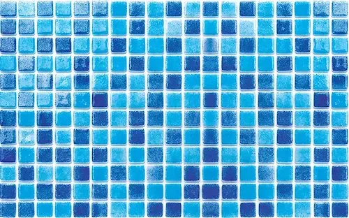 Pool tile glass mosaic SilyCord glossy blue mix 2.5*2.5*4.5mm EU.126Mix.F
