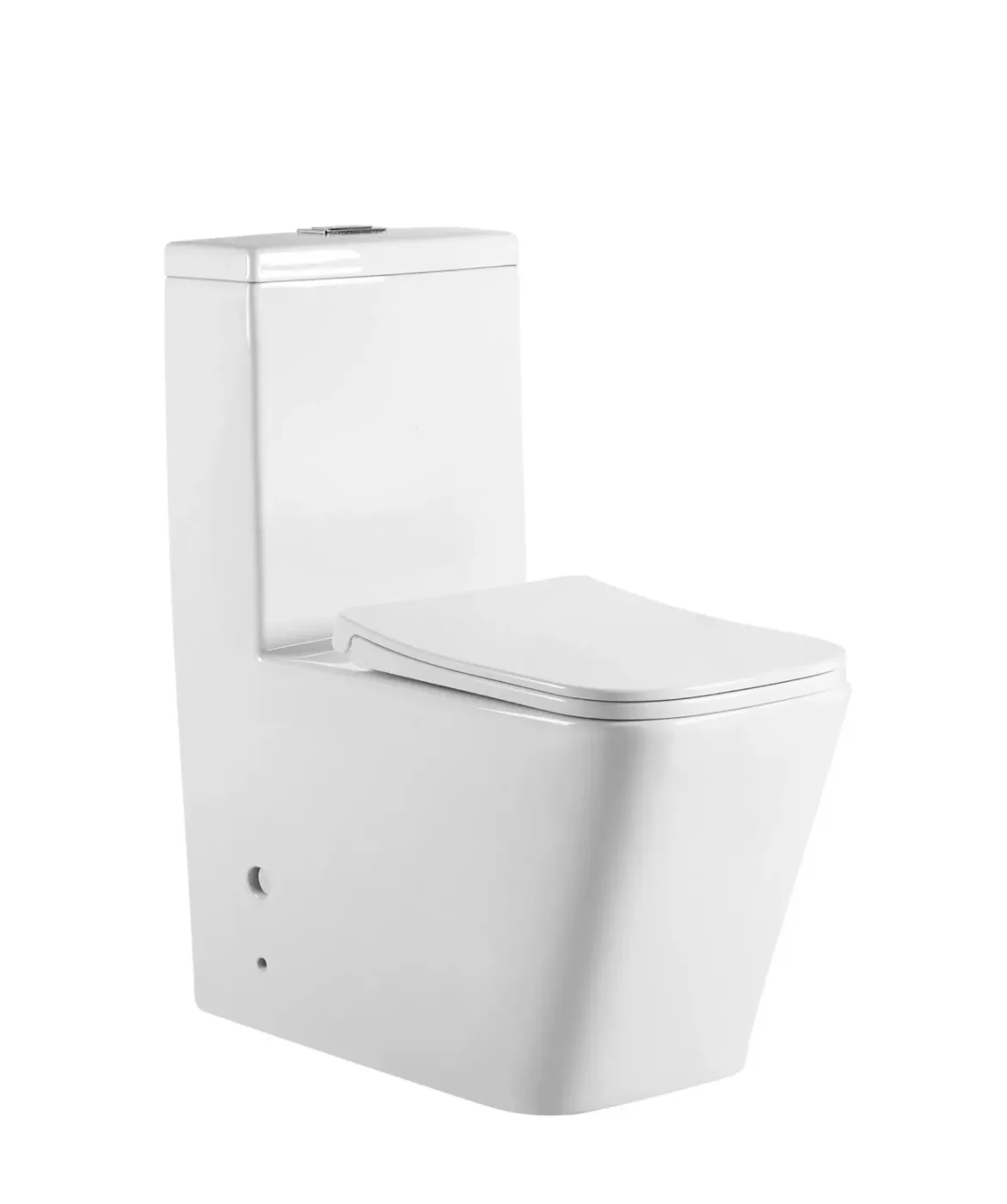 Floor-standing toilet Empolo Fixed ceramic cistern WASHDOWN with spray P flush white glossy 66.5*36*80.5cm MET101A