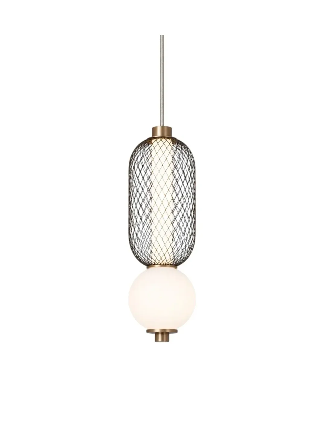 Chandelier Juncan Black Gold Metal LED 9W 3000K D15*H39cm MD160-A