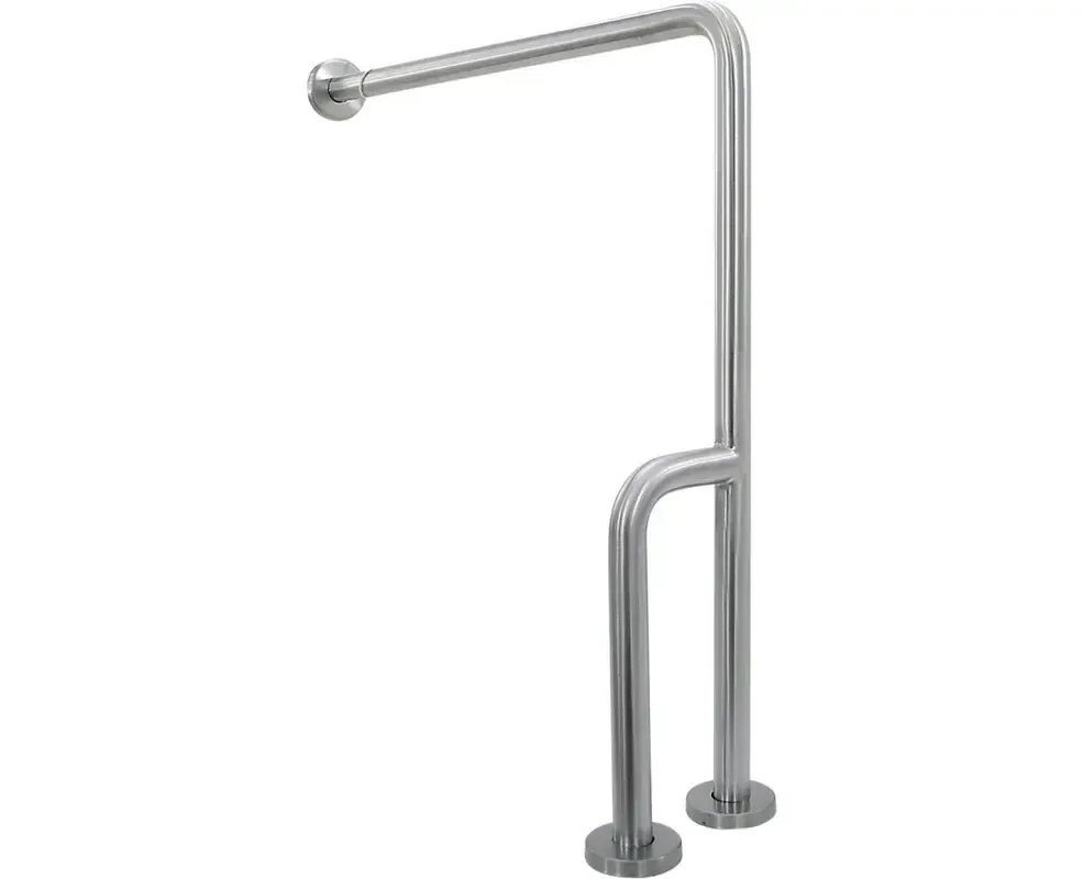 Bathroom handrail for the disabled Nofer 90 degrees left brushed 70*70cm 15203.S