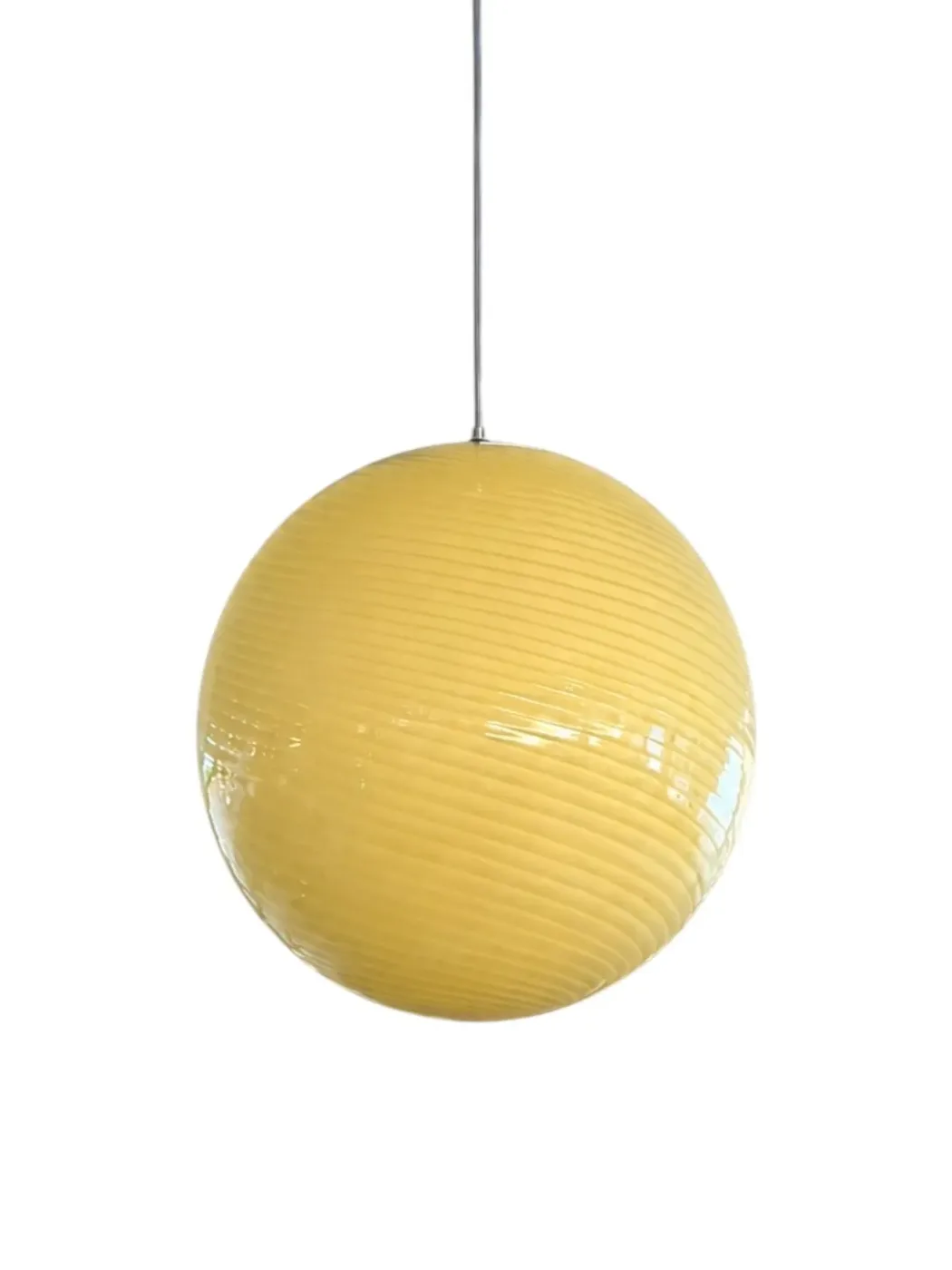 Люстра Juncan из желтого стекла, цоколь E27, диаметр 30 см, модель MD6531-YELLOW