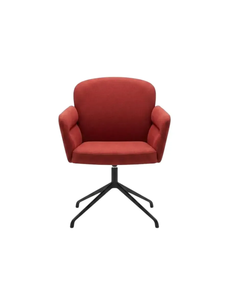 Office chair Misimu Red fabric swivel base X900#RED