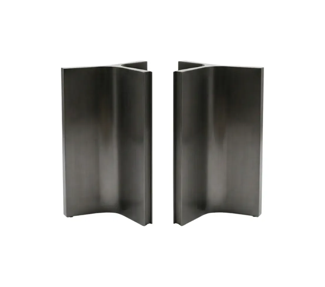 Table legs Miago Titanium Glossy Three-sided T25-2363