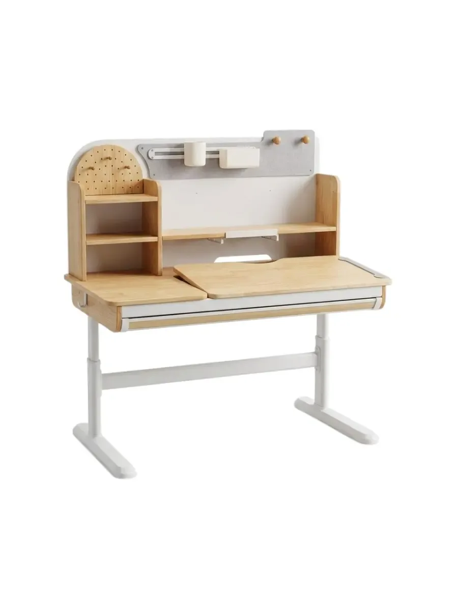 Study table Tozme Kids  with rubber wood surface metal legs 120*60*52-76cm N8C-120