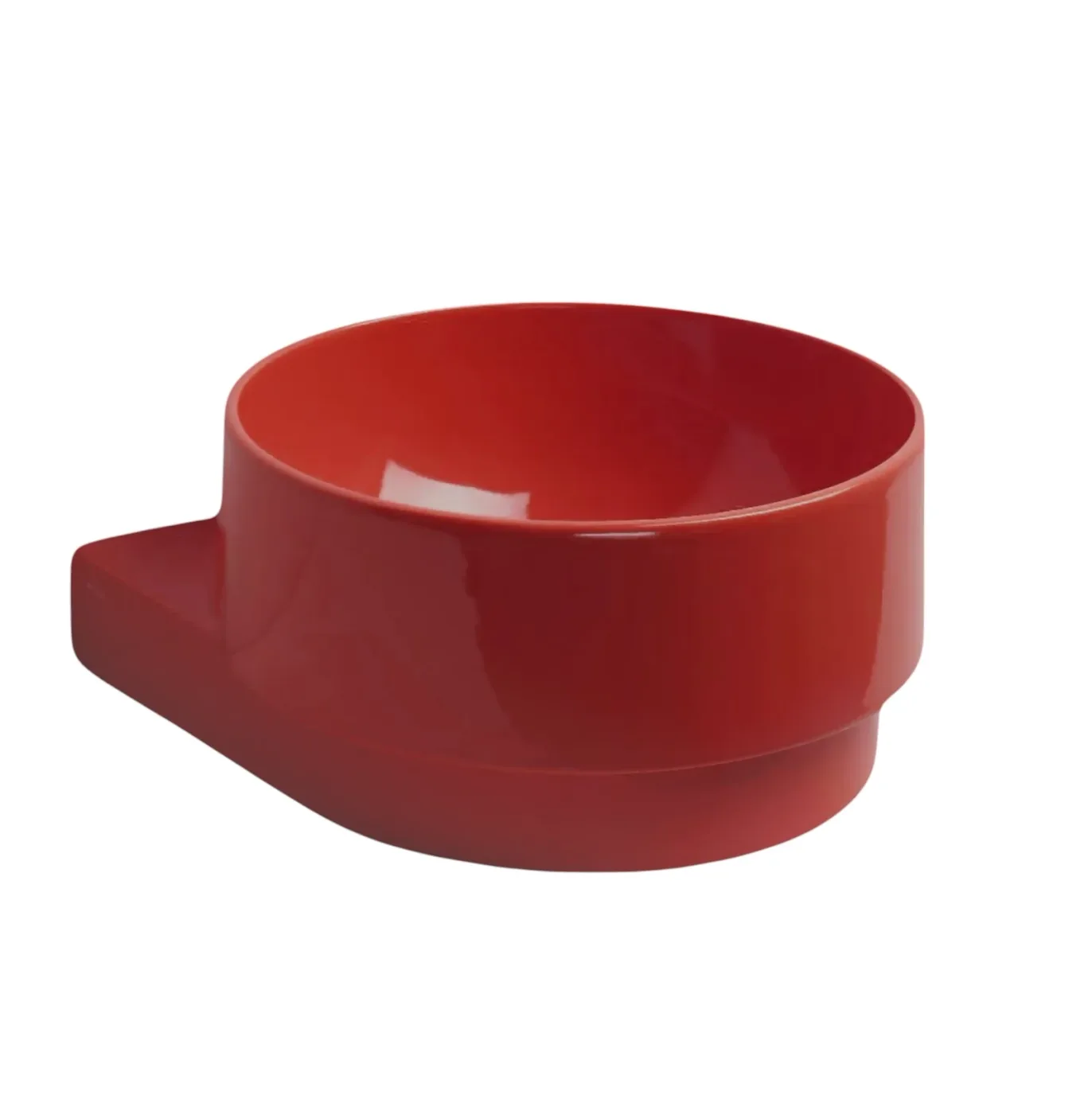 Hanging washbasin Simas PM Rubino round without mixer and drain hole glossy 47cm PO05||RUB