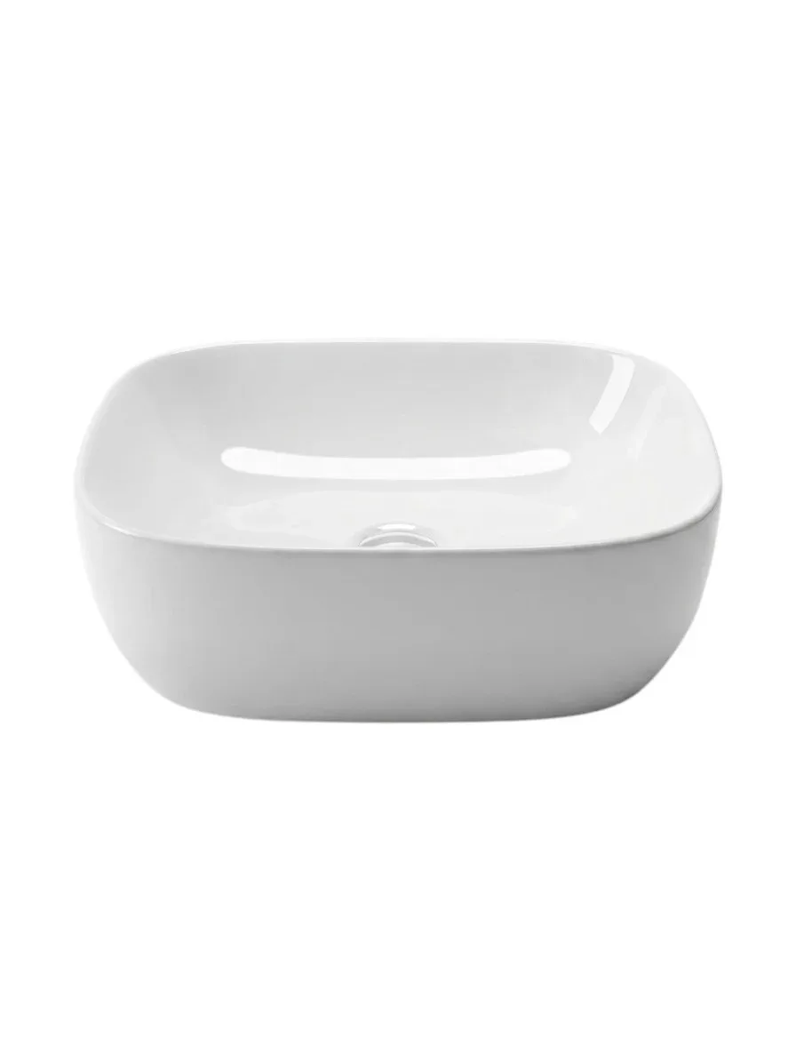 Раковина для ванной комнаты Maramori ART BASIN Прямоугольник Белая Глянцевая 490*395*135 MAR_2143