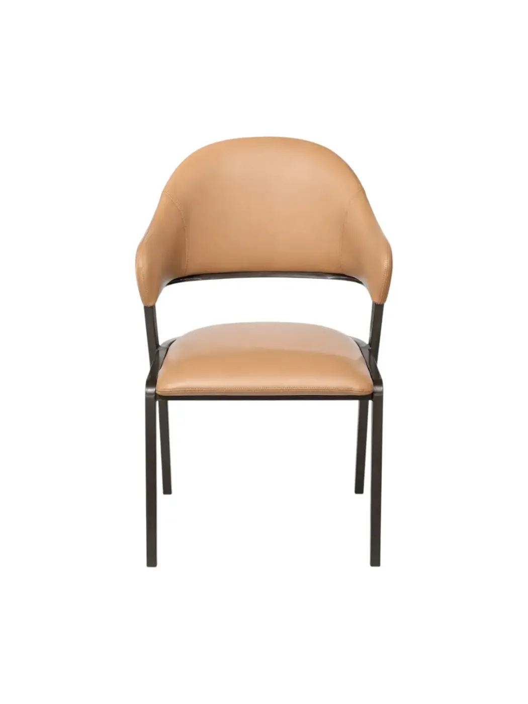 Kitchen chair Kimhome Brown Artificial leather 50*53*85cm Y83#-BROWN