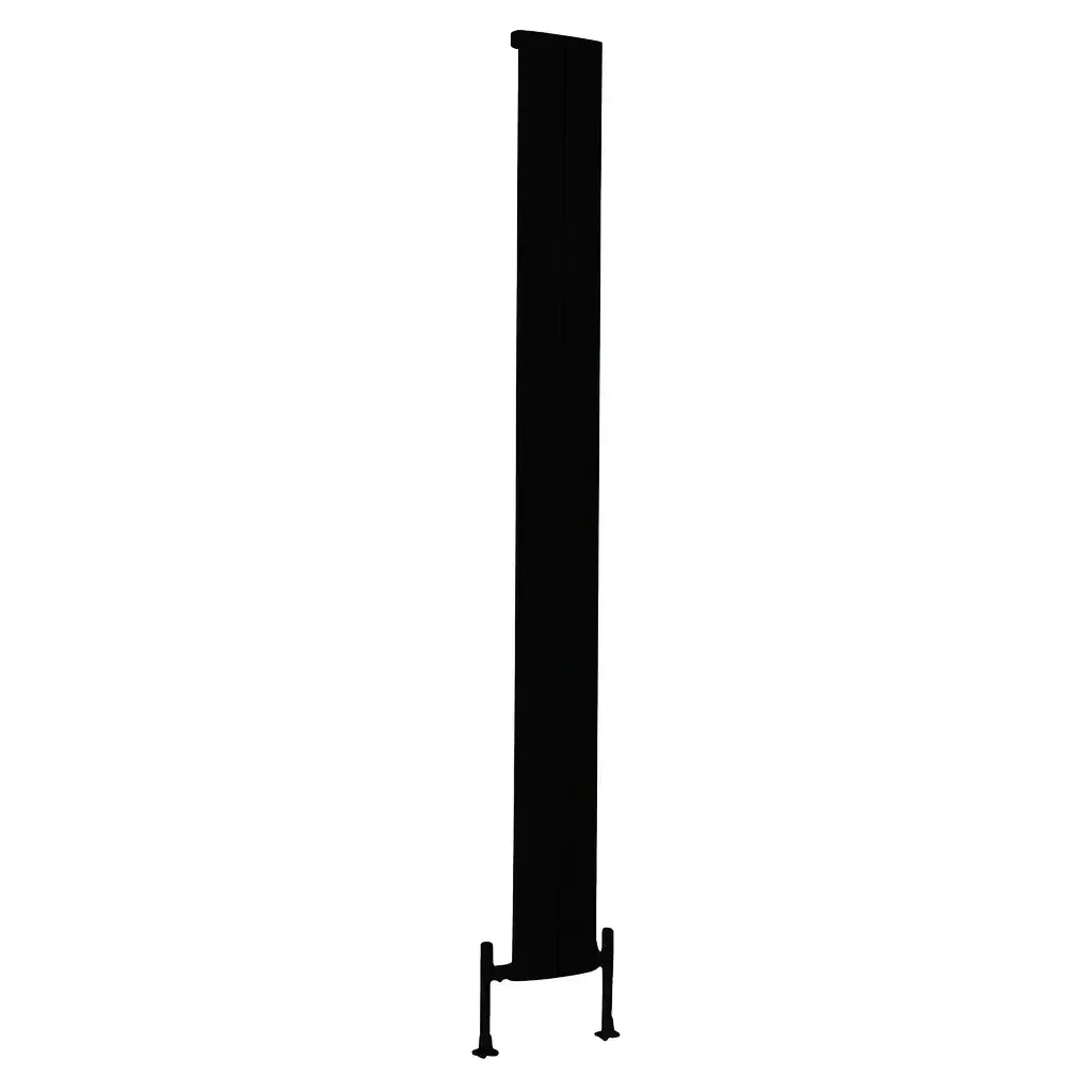 Radiator Carisa PLAY BATH with 2 sections aluminum black 180*19cm PLB1800018502||B