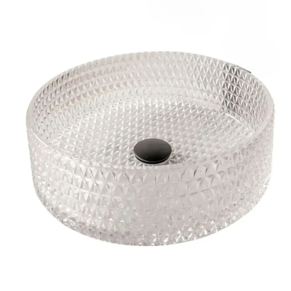 Умивальник стеклянная Empolo 39*39*12 см MEC875B