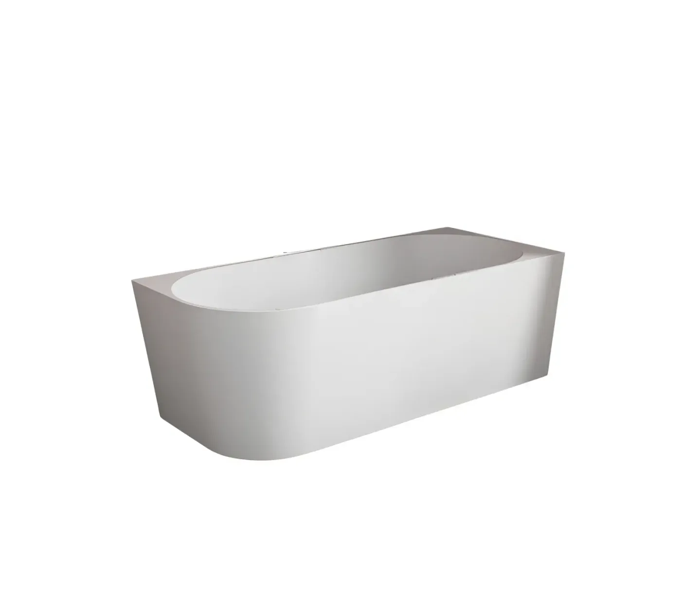 Bathtub stone Alcoswell Alpino Acrylic Corner Right White Matte 170*75cm ALP 17075RH-MW