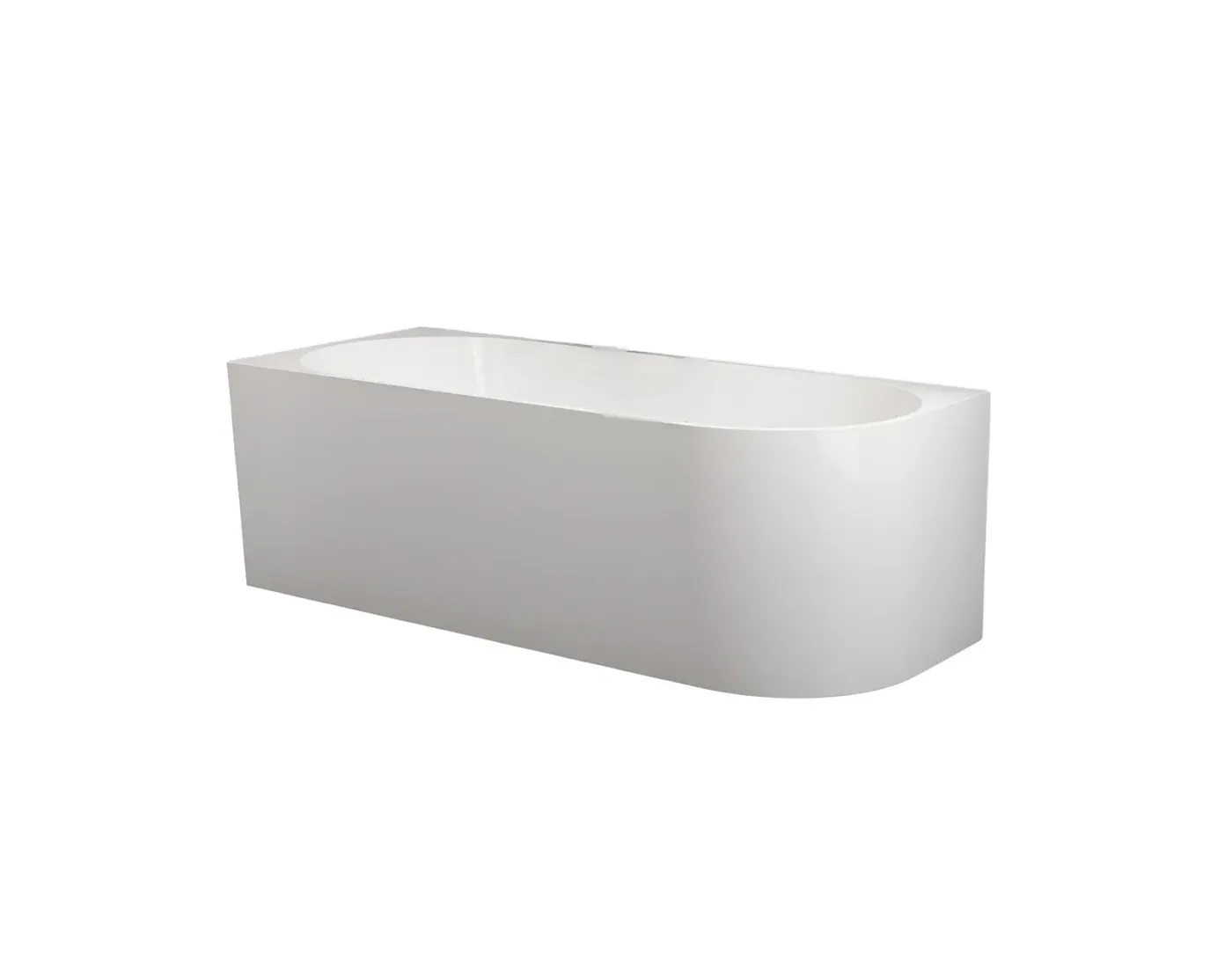 Bathtub stone Alcoswell Alpino Acrylic Corner Left White Matte 170*75cm ALP 17075LH-MW