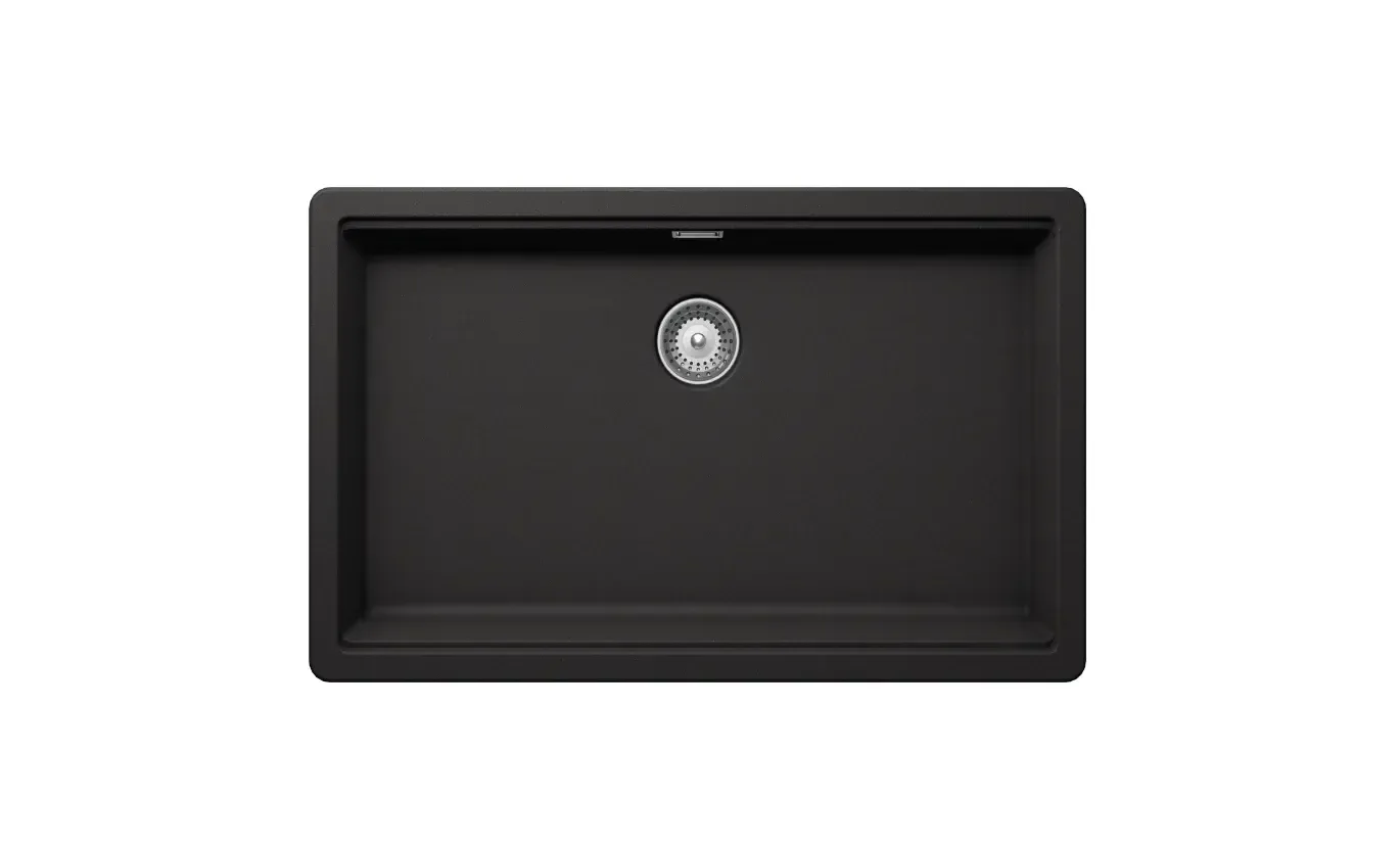 Kitchen sink Shock BROOKLYN N-100XL Composite Quartz CRL Single Overmount NERO 75*45.5cm BYKN100XL013DEUE6101