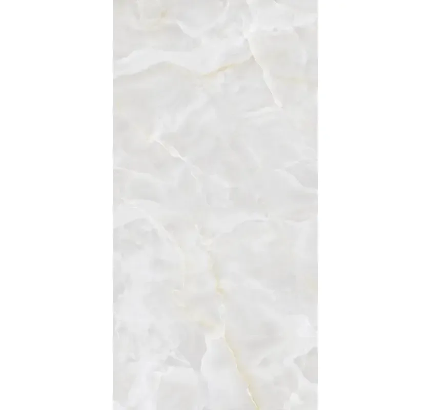 Большая плитка Infinity Onyx White Luc глянцевый без сетки 160см*320см*6мм кв.м. OC07
