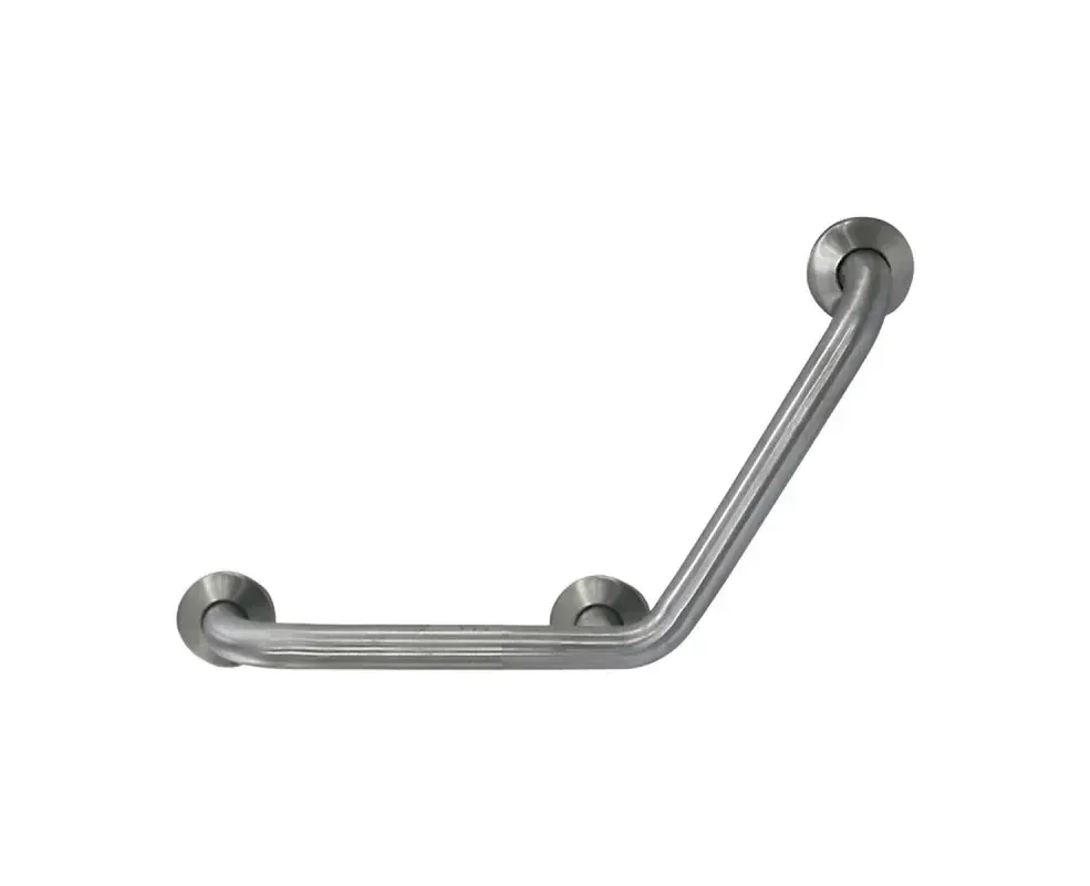 Bathroom handrail Nofer for the disabled 135 degrees brushed 70*70cm 15161.S