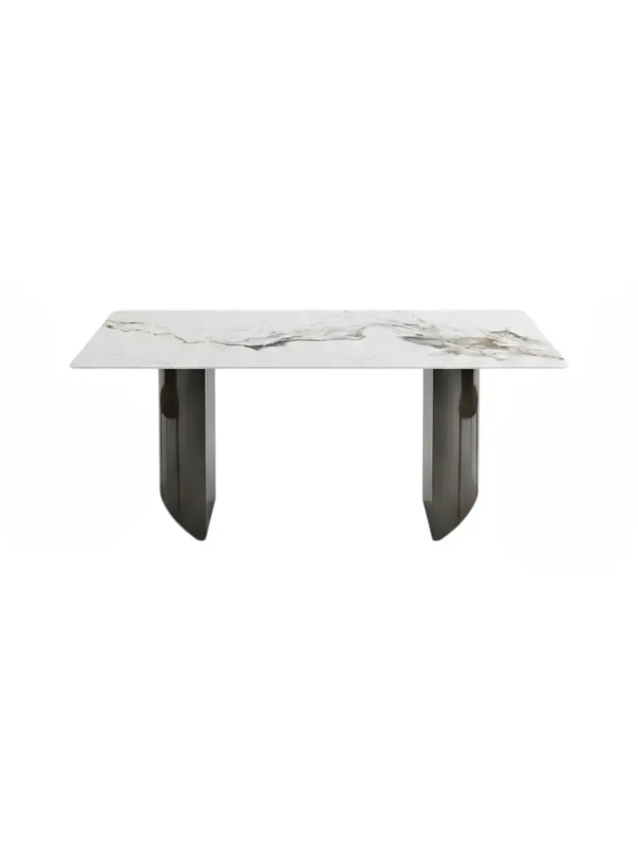 Кухонный стол Kimhome Белый Столешница из микрокристаллического камня 160*80 см HY6838D