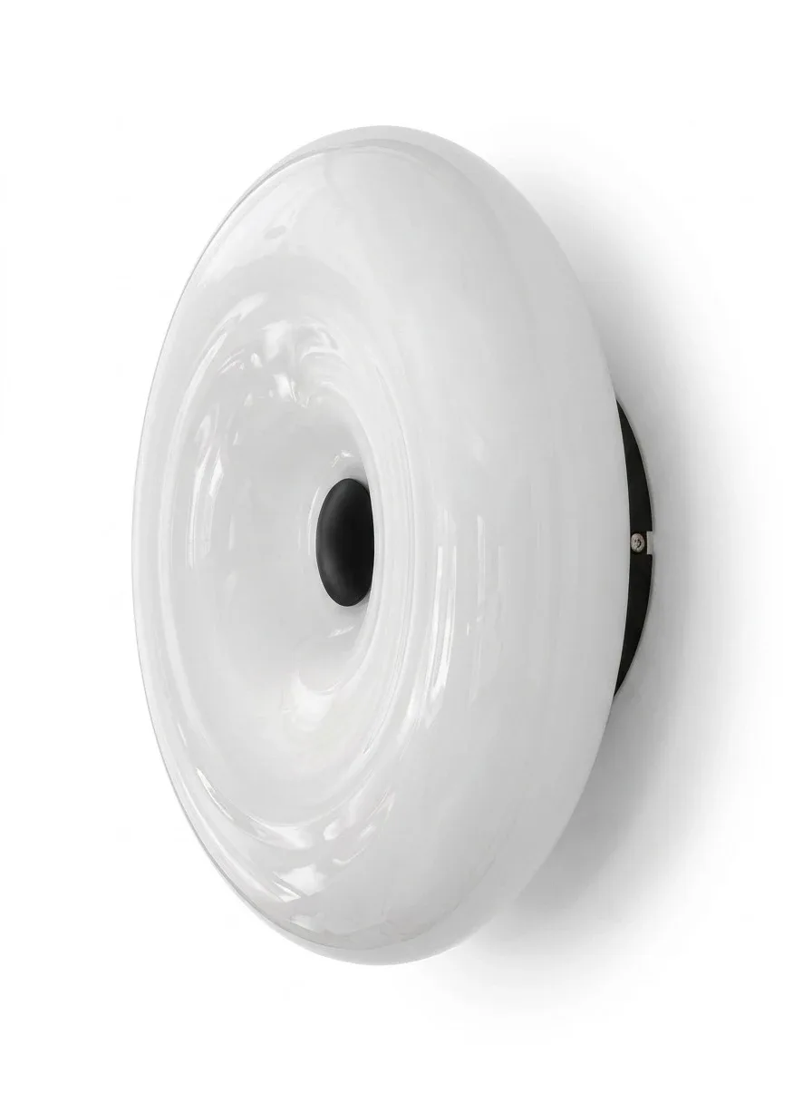 Wall lamp Juncan white glass iron 7W D30cm B3763-WHITE