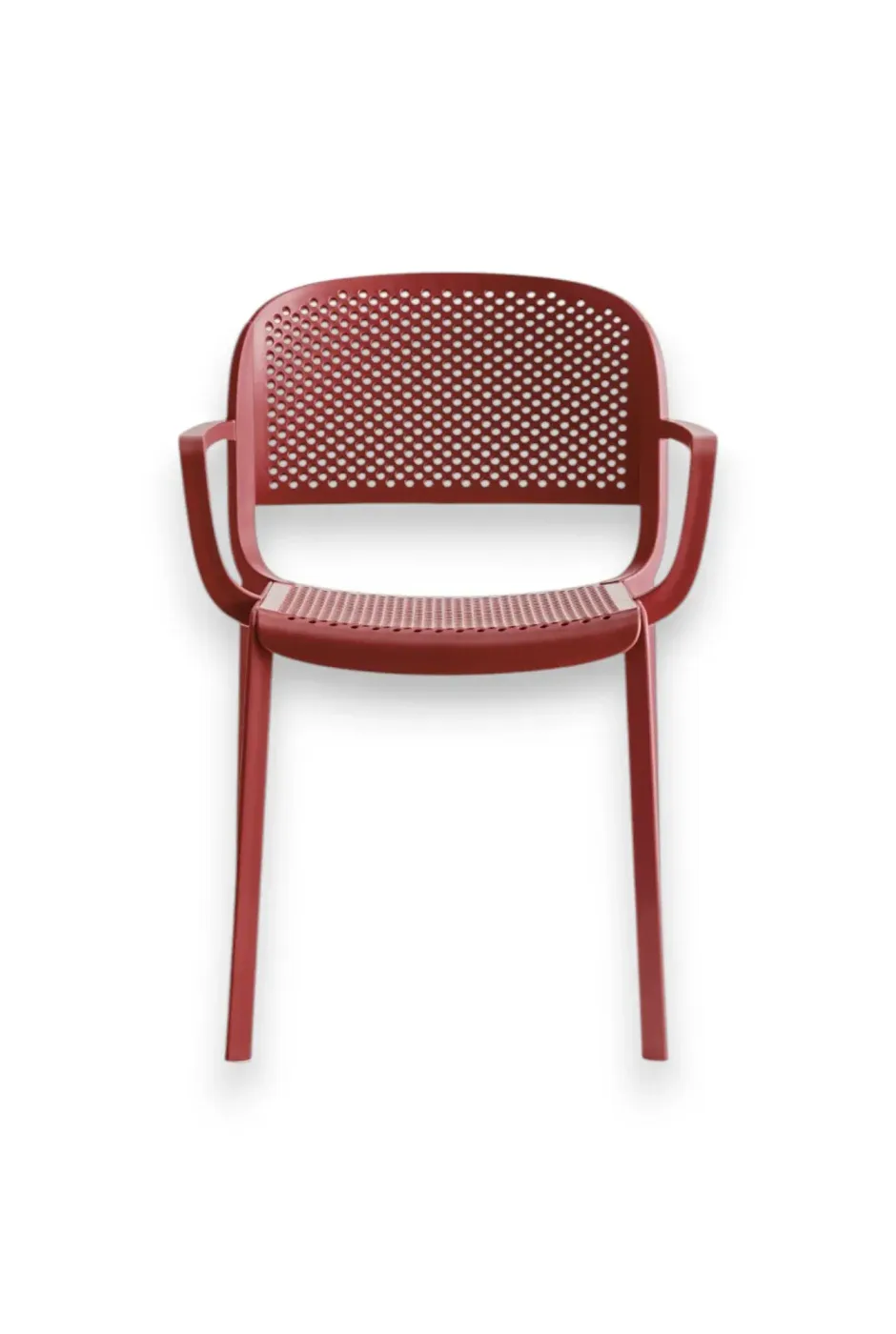 Outdoor chair Pedrali DOME with handles material RO 58*53*81cm 266RO_1