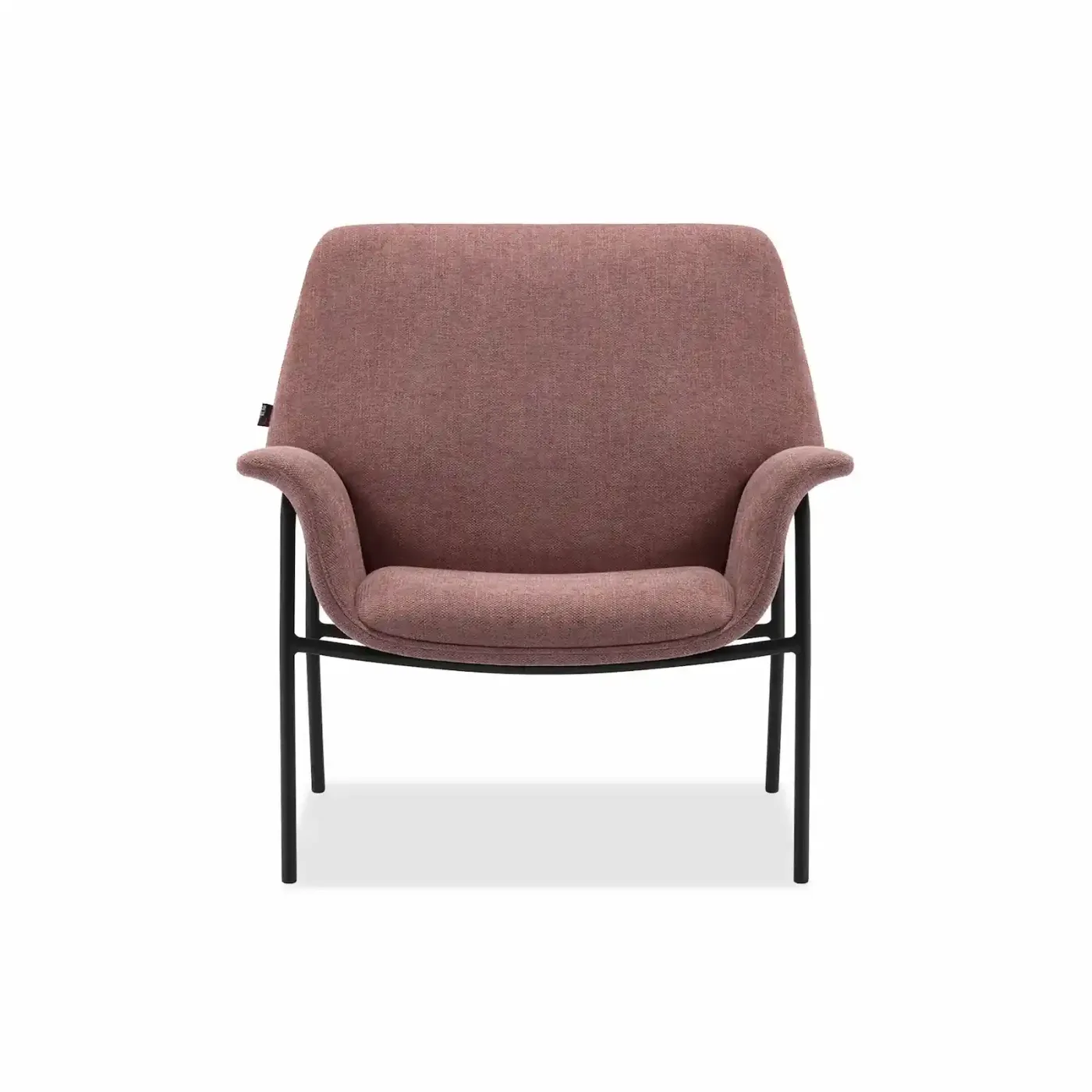 Reception chair Miago spray painted with footrest pink XS-050S