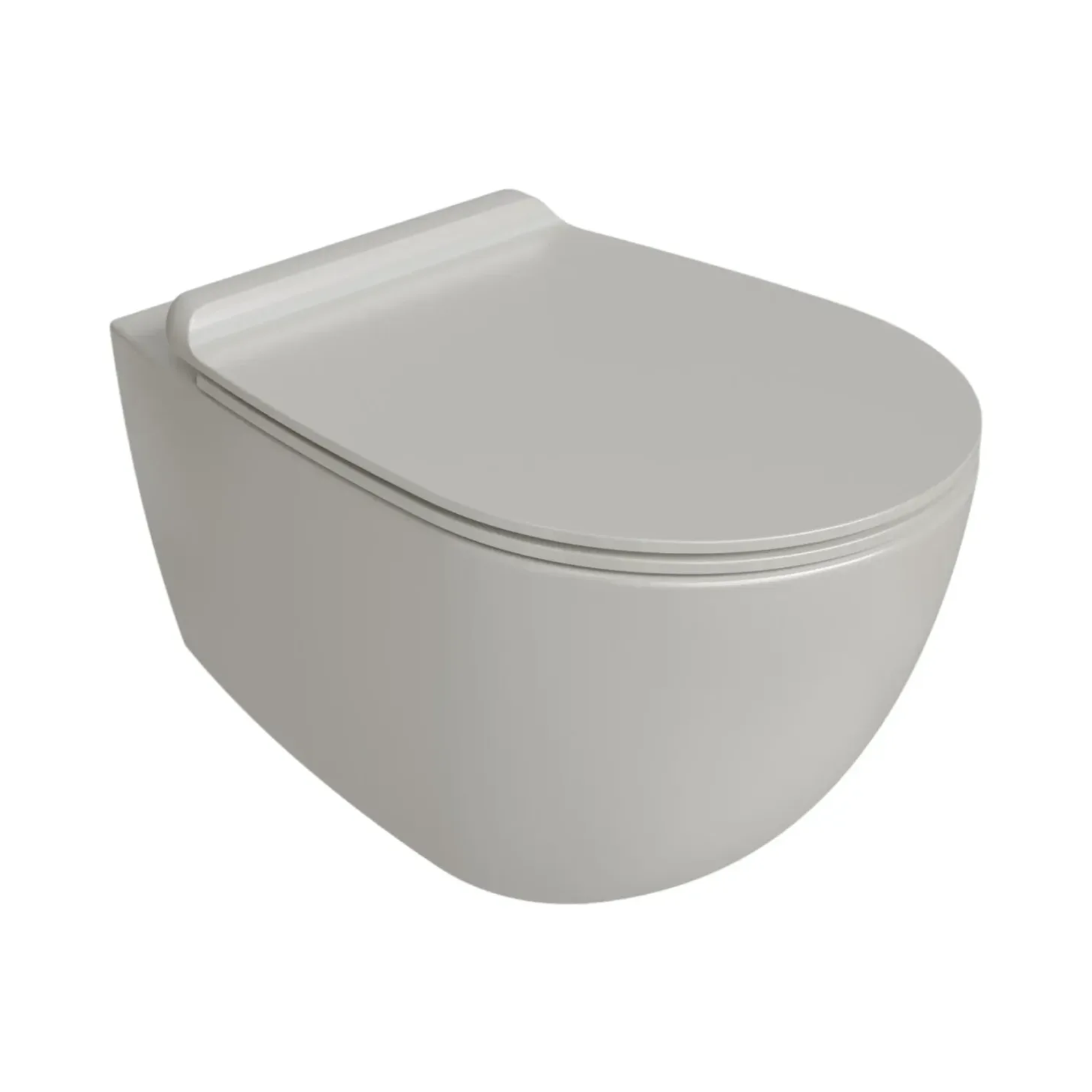 Wall mounted toilet Simas Vignoni white with installation set glossy 56cm VI18&F85||WHI