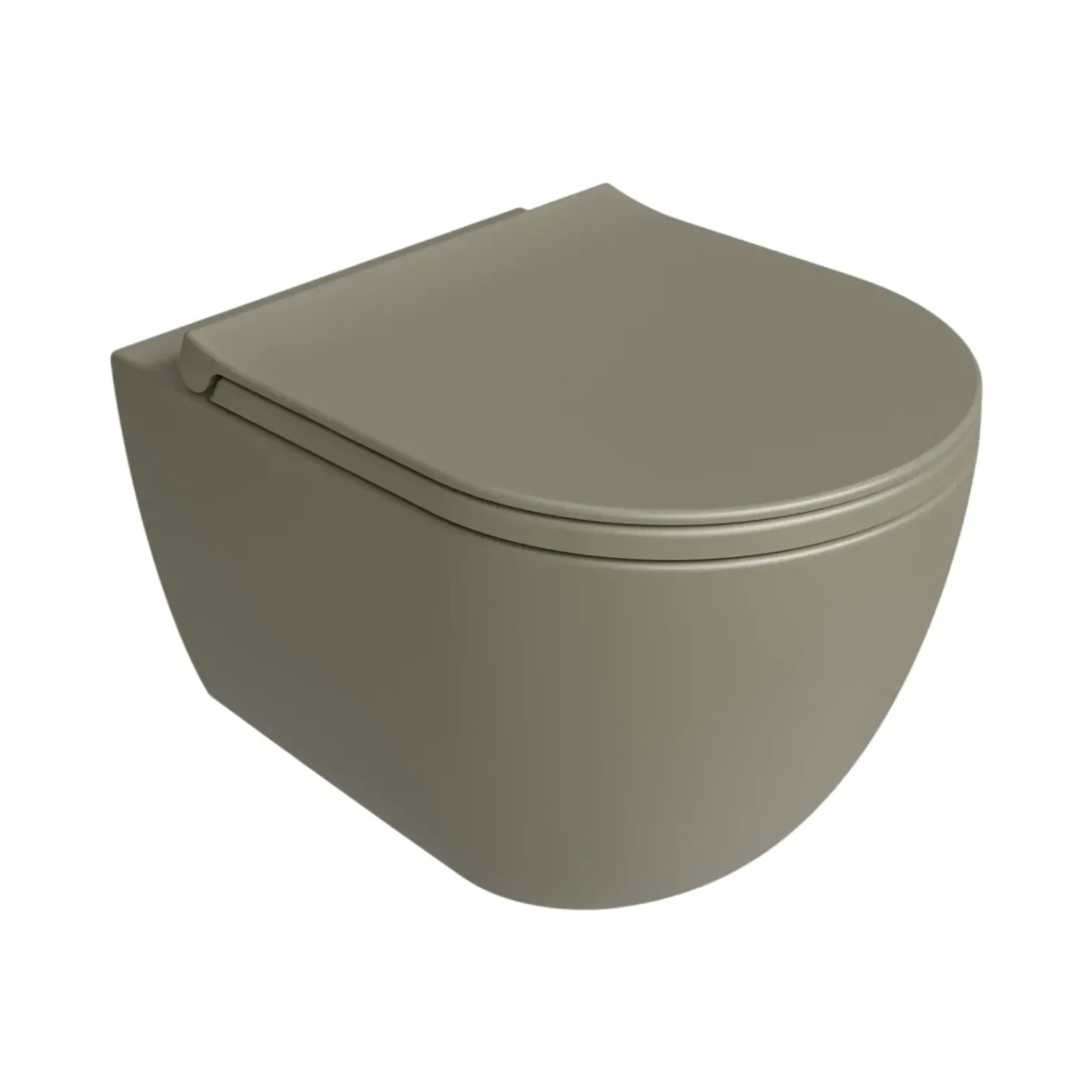 Wall mounted toilet Simas Vignoni Sabbia with mounting kit matt 48cm VI28&F85||SAB