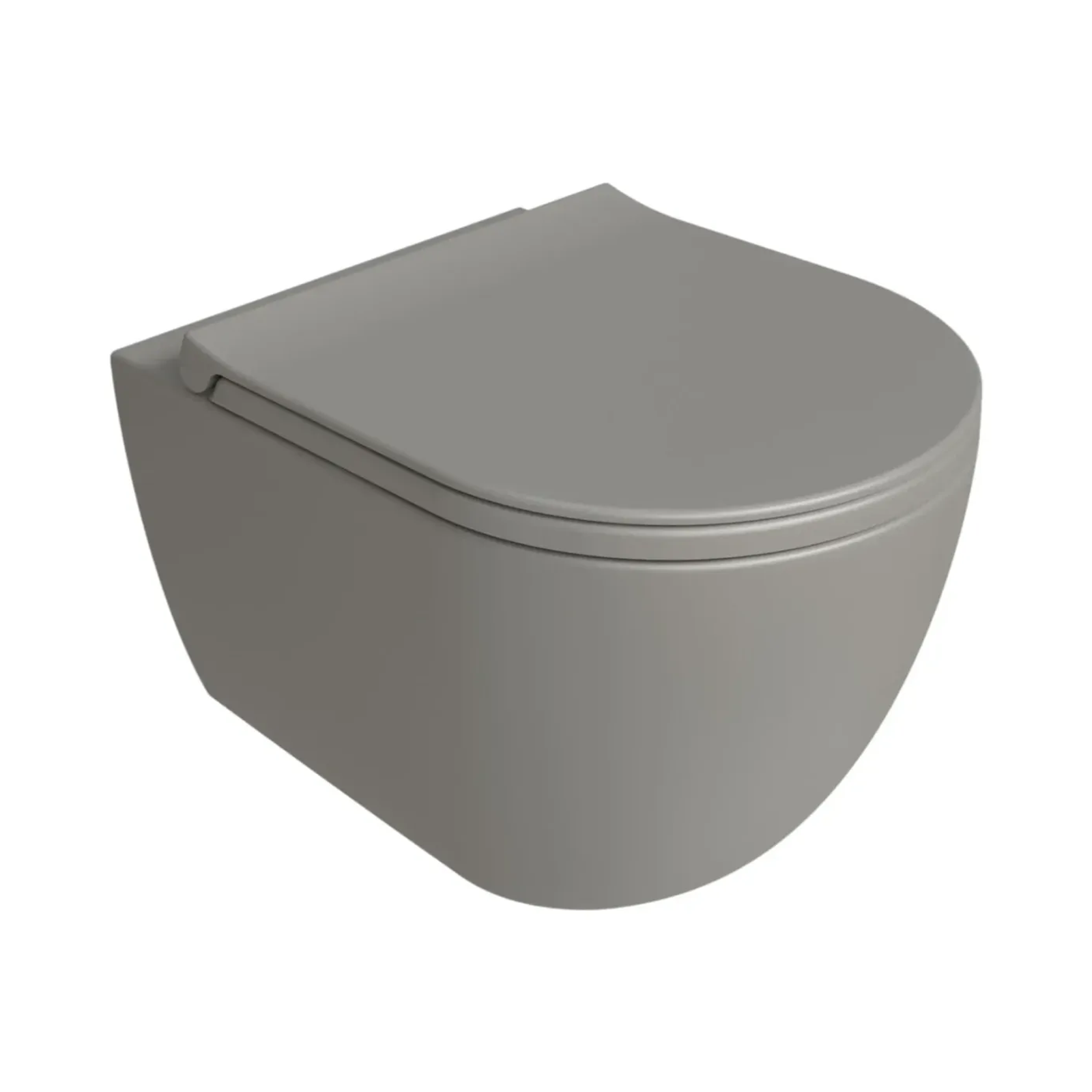 Wall mounted toilet Simas Vignoni Cemento with mounting kit Matt 48cm VI28&F85||CEM