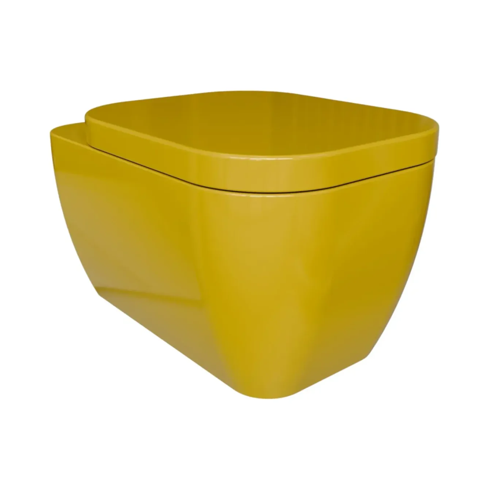 Wall mounted toilet Simas Henges Narciso with mounting kit glossy 55cm HE18&F85||NAR
