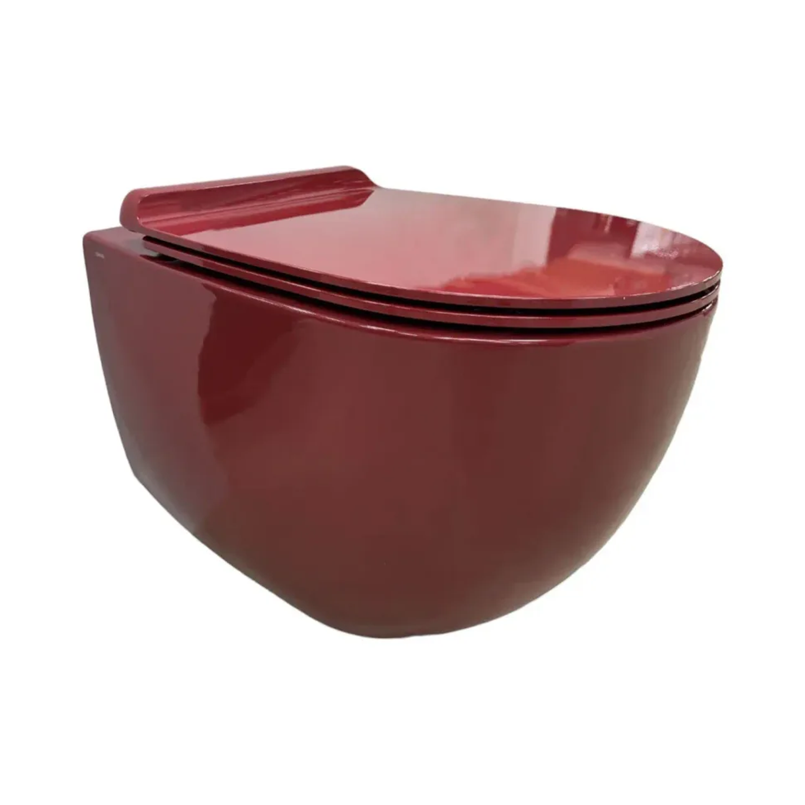Wall mounted toilet Simas Vignoni Rubino with mounting kit glossy 56cm VI18&F85||RUB